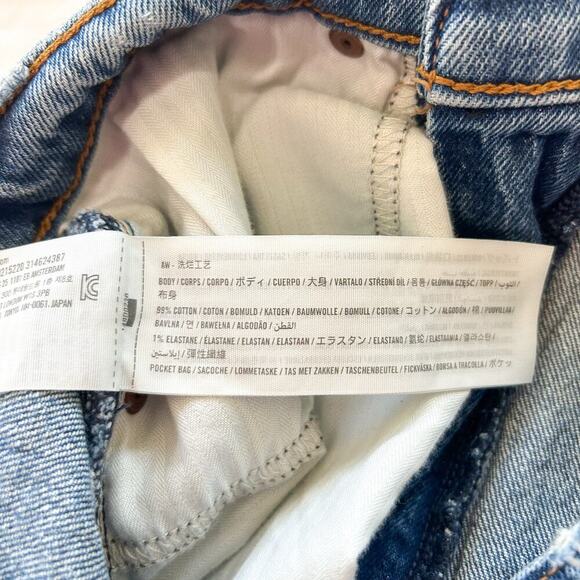 Abercrombie & Fitch Curve Love High Rise Mom Short Distressed Denim Size 25/0 - Picture 8 of 9